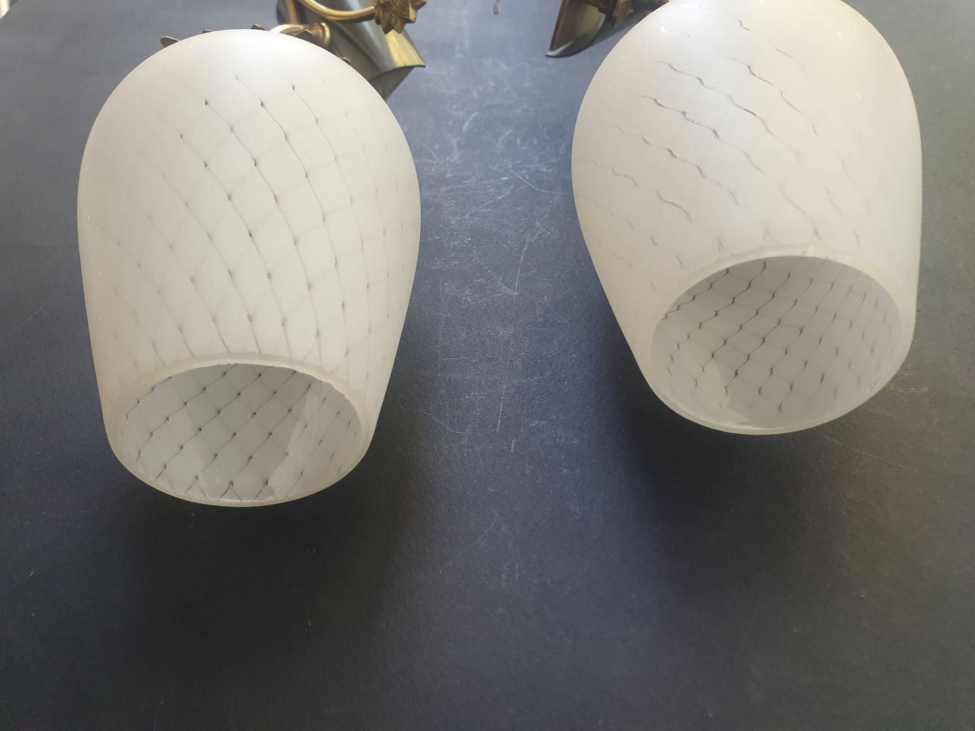 Pair of Art Deco wall sconces from the 1960s.