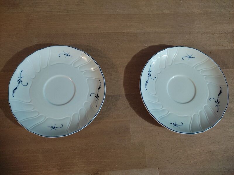 Porcelain Flat Saucers Villeroy Boch Old Luxembourg dp 122280