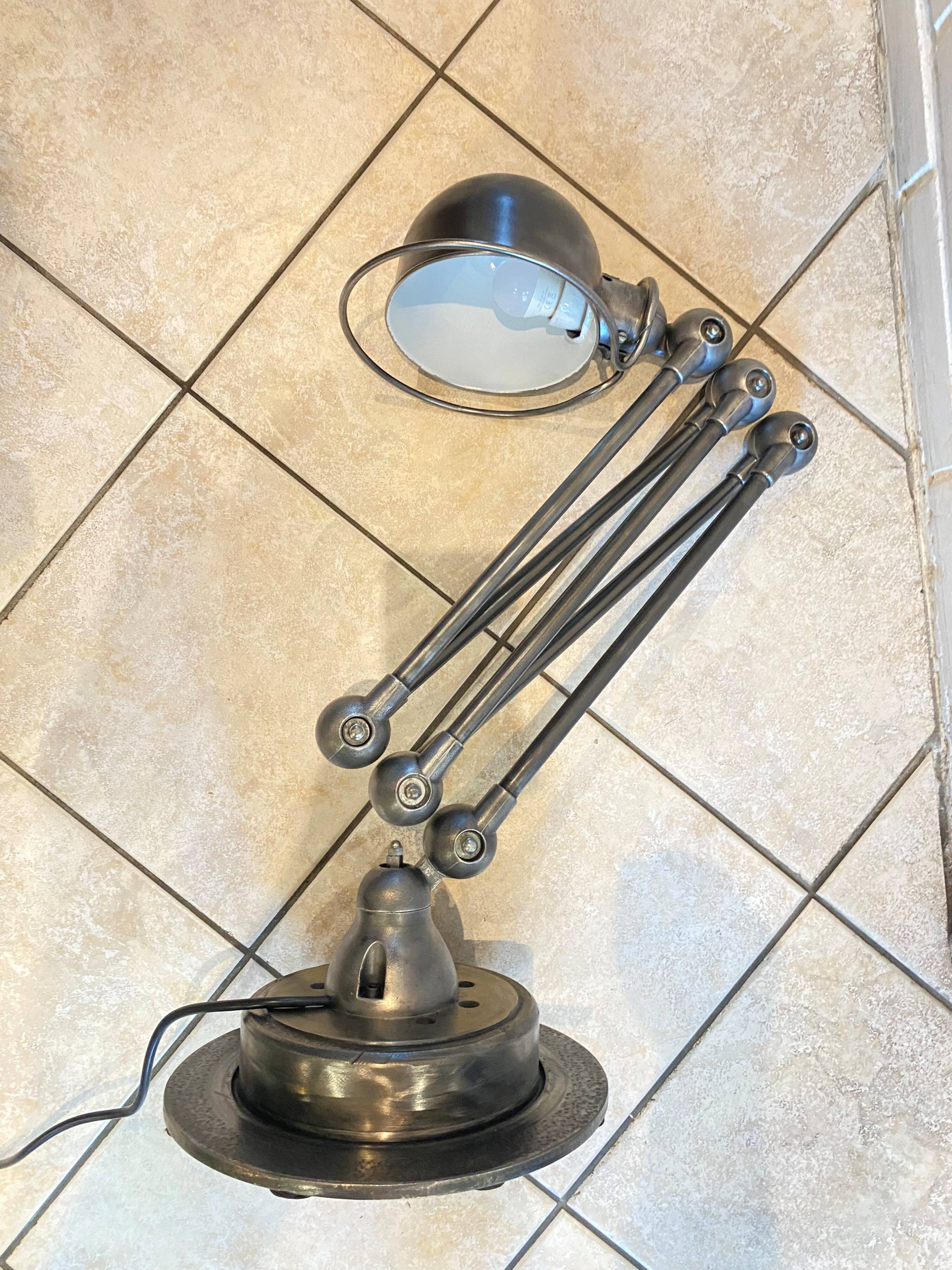 Jielde floor lamp with 5 arms, 40cm, vintage industrial graphite.