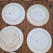Set of 7 Flat Plates Holly Model HB