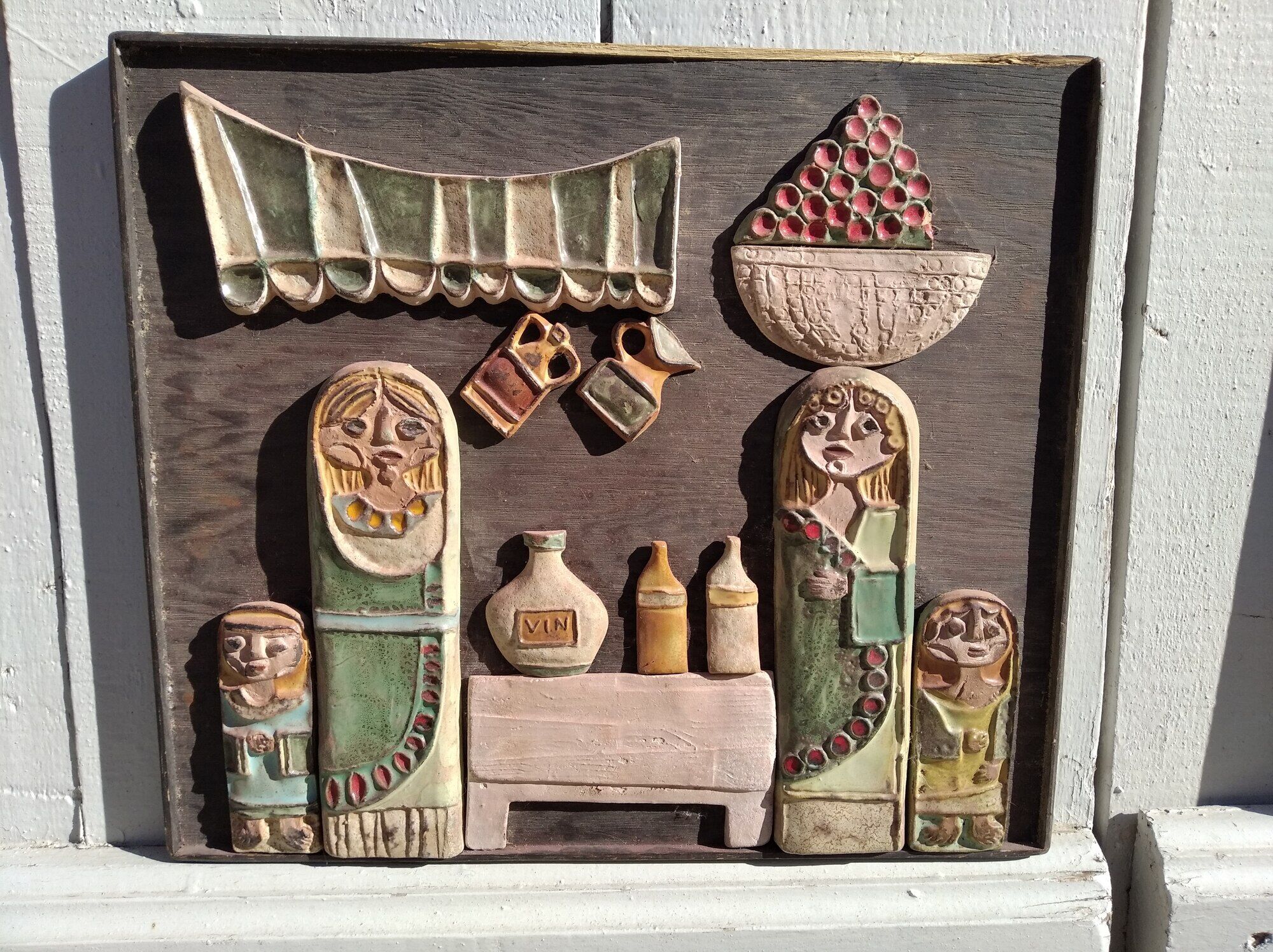 Roland Zobel ceramic painting, the Anduze Cyclades