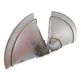 Set of 2 60's corner wall lights
