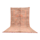 Large Vintage Moroccan Rug 203 x 376 cm, Peach Berber Wool Rug Handmade