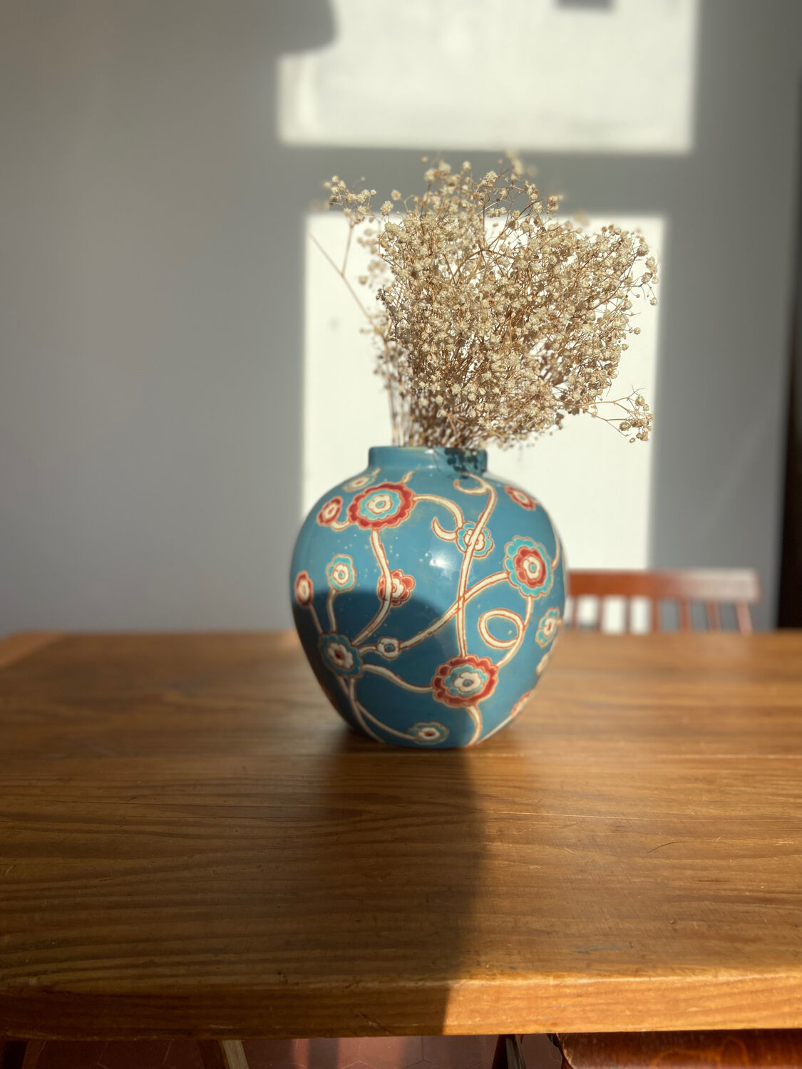 Faience ball vase 30s