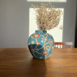 Vase boule faïence années 30