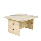 Vintage marble coffee table, 1980s