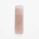 Pair of Art Deco Sconces in Matte and Glossy Pink Murano Glass and Brass