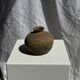 Small round ancient vase in engraved terracotta, Indonesian polychromy H10 D1
