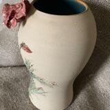 Vase barbotine flowers