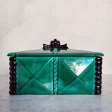 Art deco earthenware box