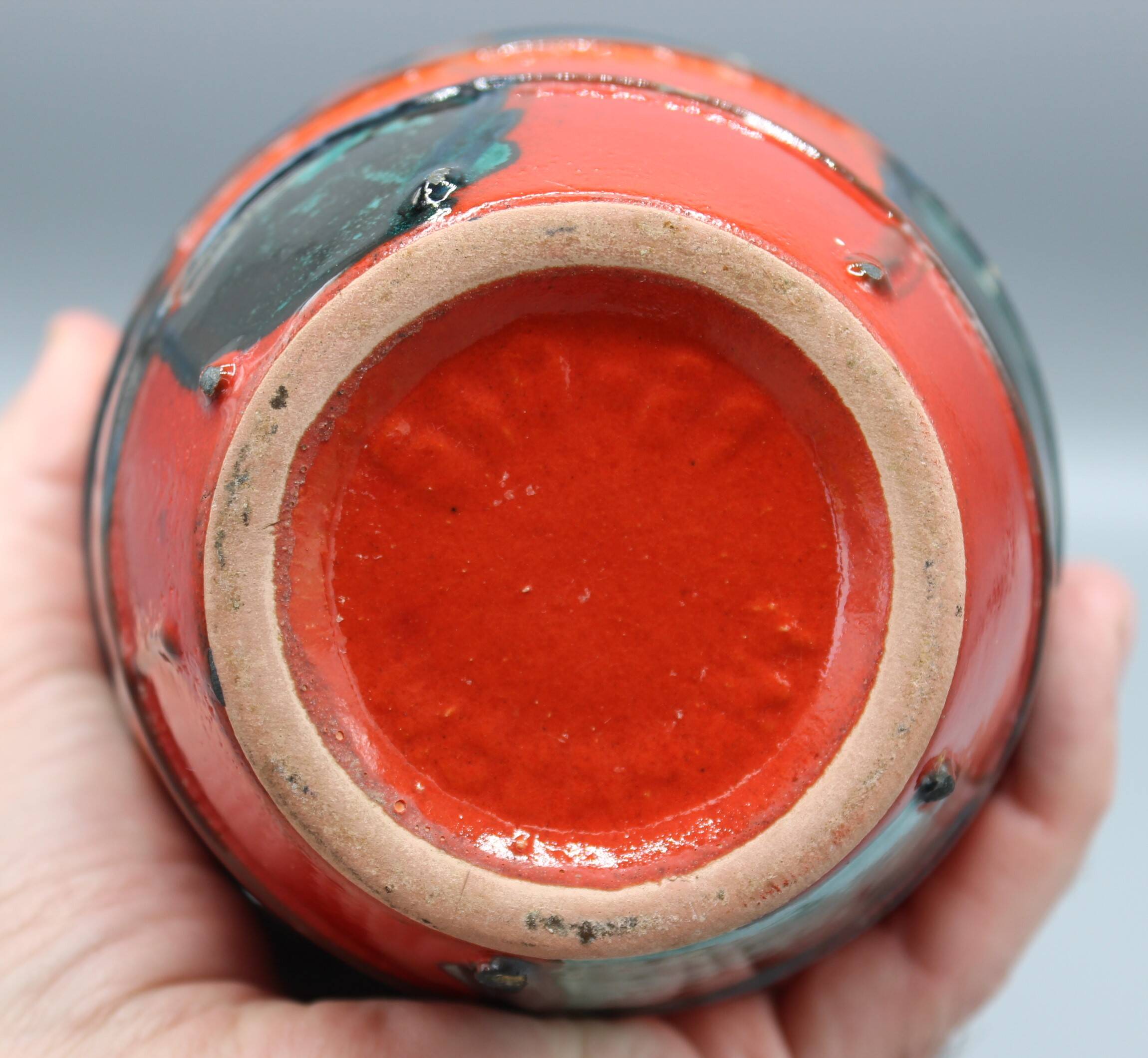 Old german vase vintage design west germany keramik harlekin 60's