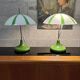 Pair of opaline lamp Space age Czech 1970