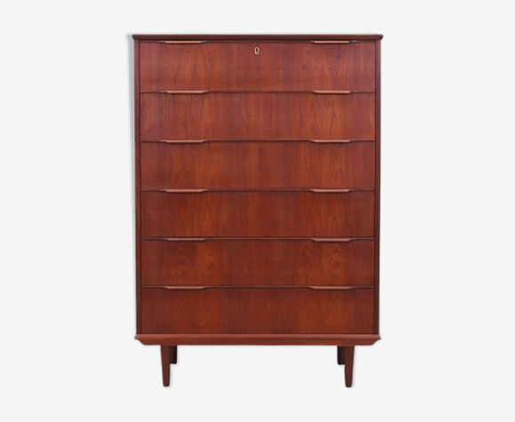 Commode en teck, design danois, années 1970, fabriqué au Danemark