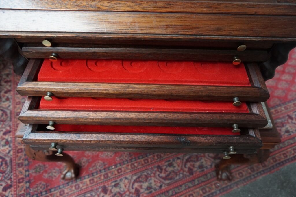 Start with ten drawers in mahogany