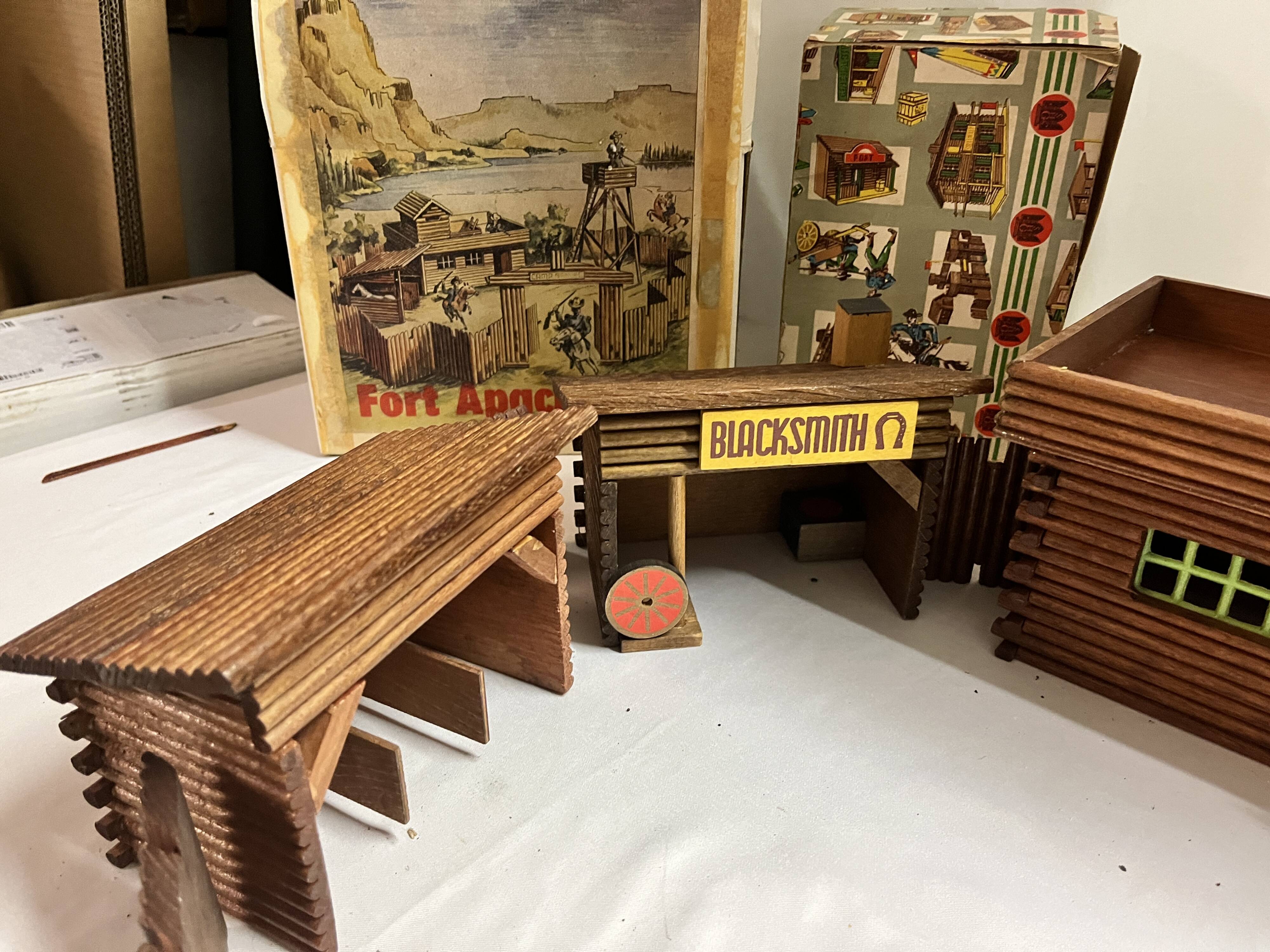 Old western toy Fort Apache brand SHG circa 1970