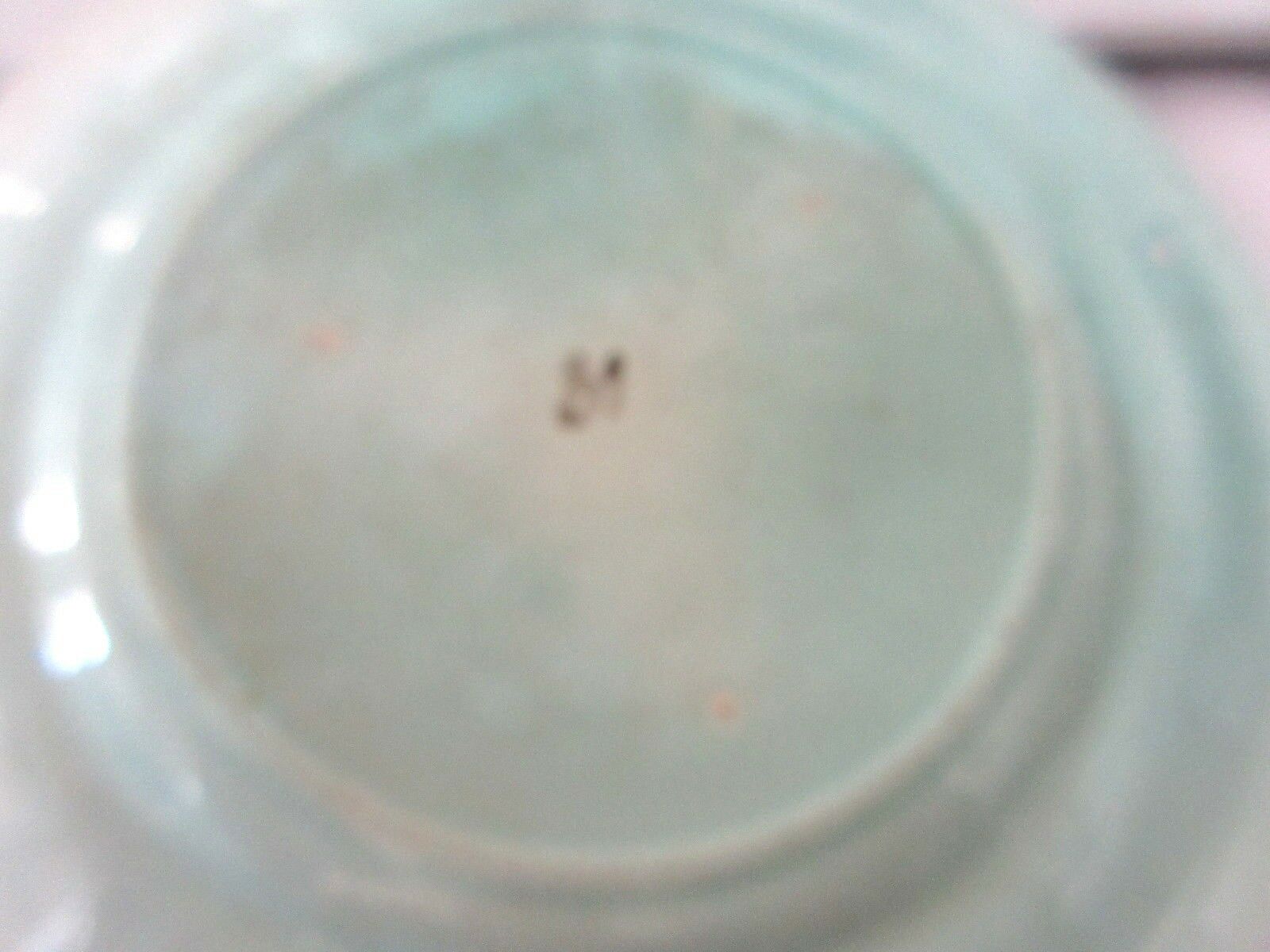 Old Art Nouveau plate, Acanthus and ivy leaves