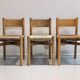 Série de 3 chaises Méribel par Charlotte Perriand