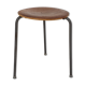 Teak and metal tripod stool, Denmark 1960's