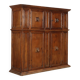 Buffet ancien à double corps, début XVIIe siècle, portes en noyer