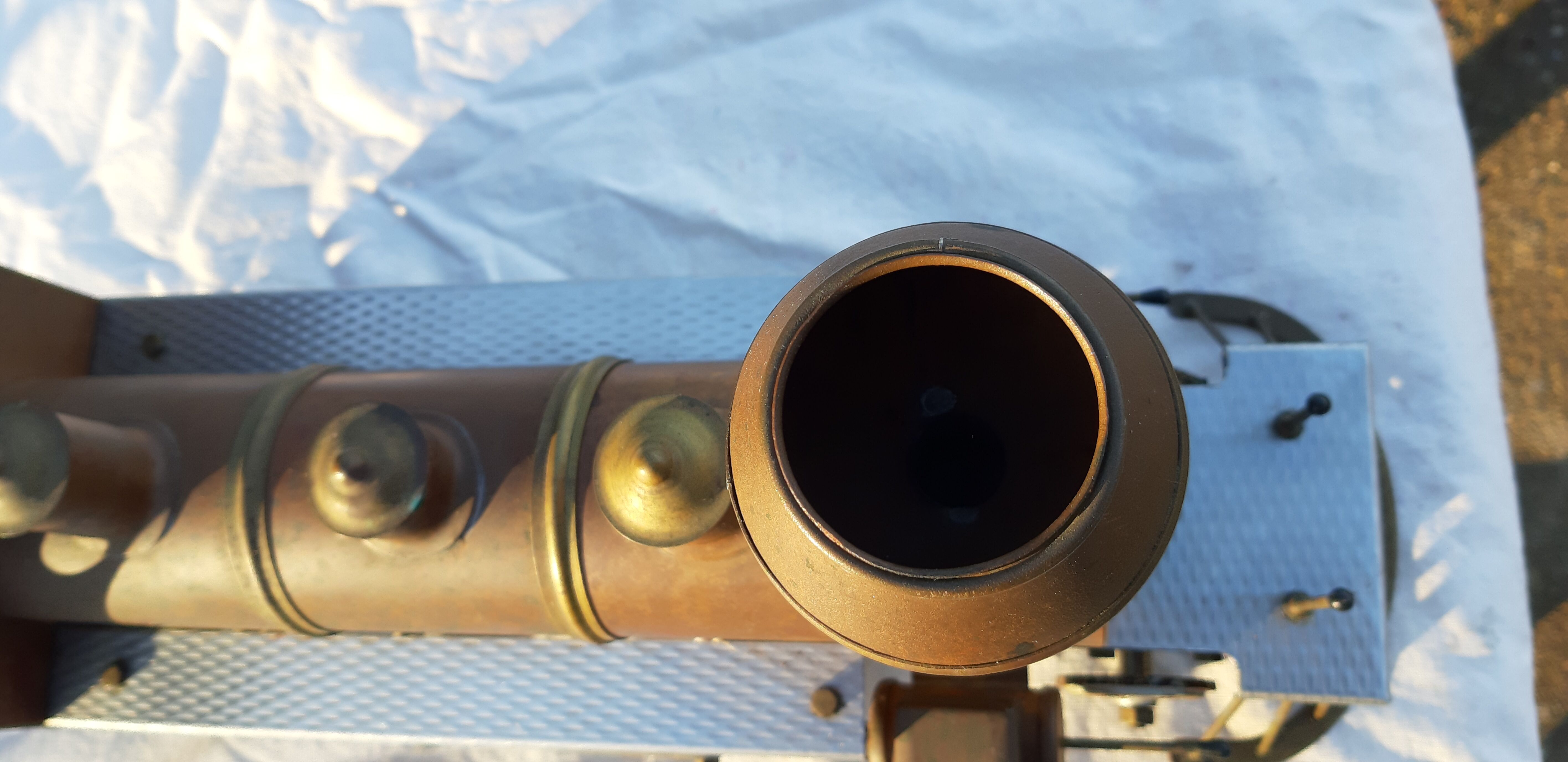 Locomotive copper red