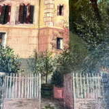 Oil on canvas the house