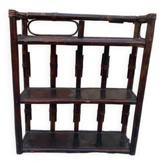 Rattan shelf