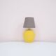 Lampe jaune vintage marron clair nuance marron argile