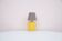 Lampe jaune vintage marron clair nuance marron argile