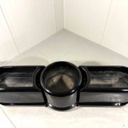 Luigi Colani set of 3 room dividing black planters 1970’s