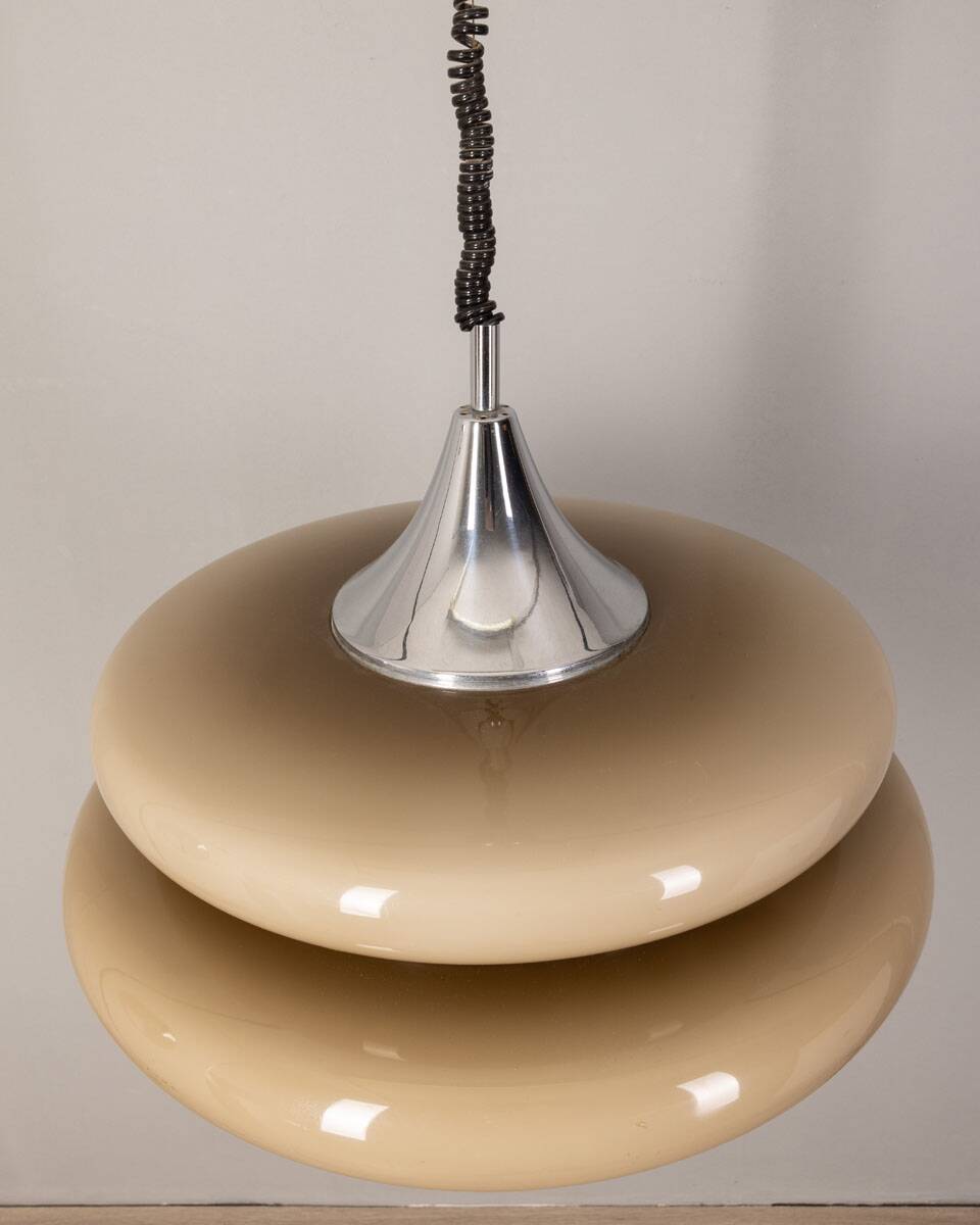 70s vintage chandelier in Plexiglass Tortora Italian Design