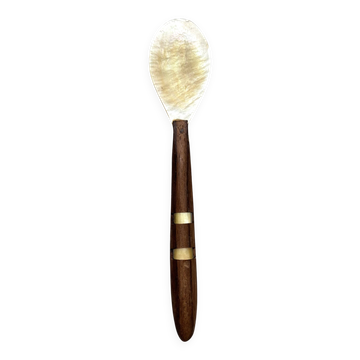 Cuillère en nacre et bois