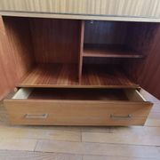 Brissac secretary in satin mahogany – French design from the 1960s.