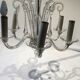 Murano glass chandelier shaped old drop 6 vintage branches