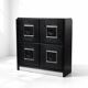 Belgian brutalist black bar cabinet