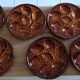 6 assiettes à huîtres en barbotine St Clément