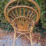 Pair of rattan chairs - 1970