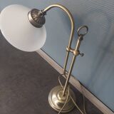 1970 desk lamp in adjustable period gilded brass