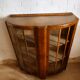 Vitrine art deco en noyer