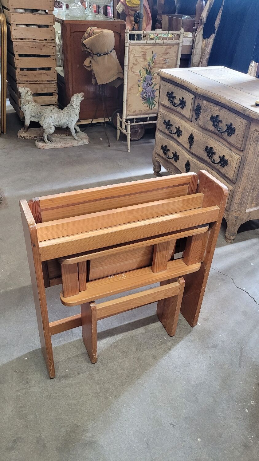 Bureau à système pliant pour enfant , vintage 1970