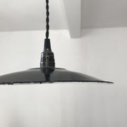 Suspension abat-jour en métal noir
