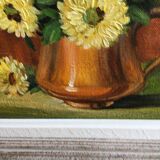 Painting bouquet of flowers by C Sargue