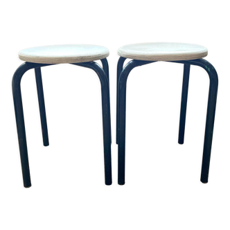Pair of industrial stools