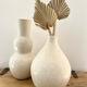 Vase blanc en tadelakt