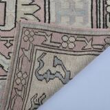 Handmade wool Oushak rug sku 3551