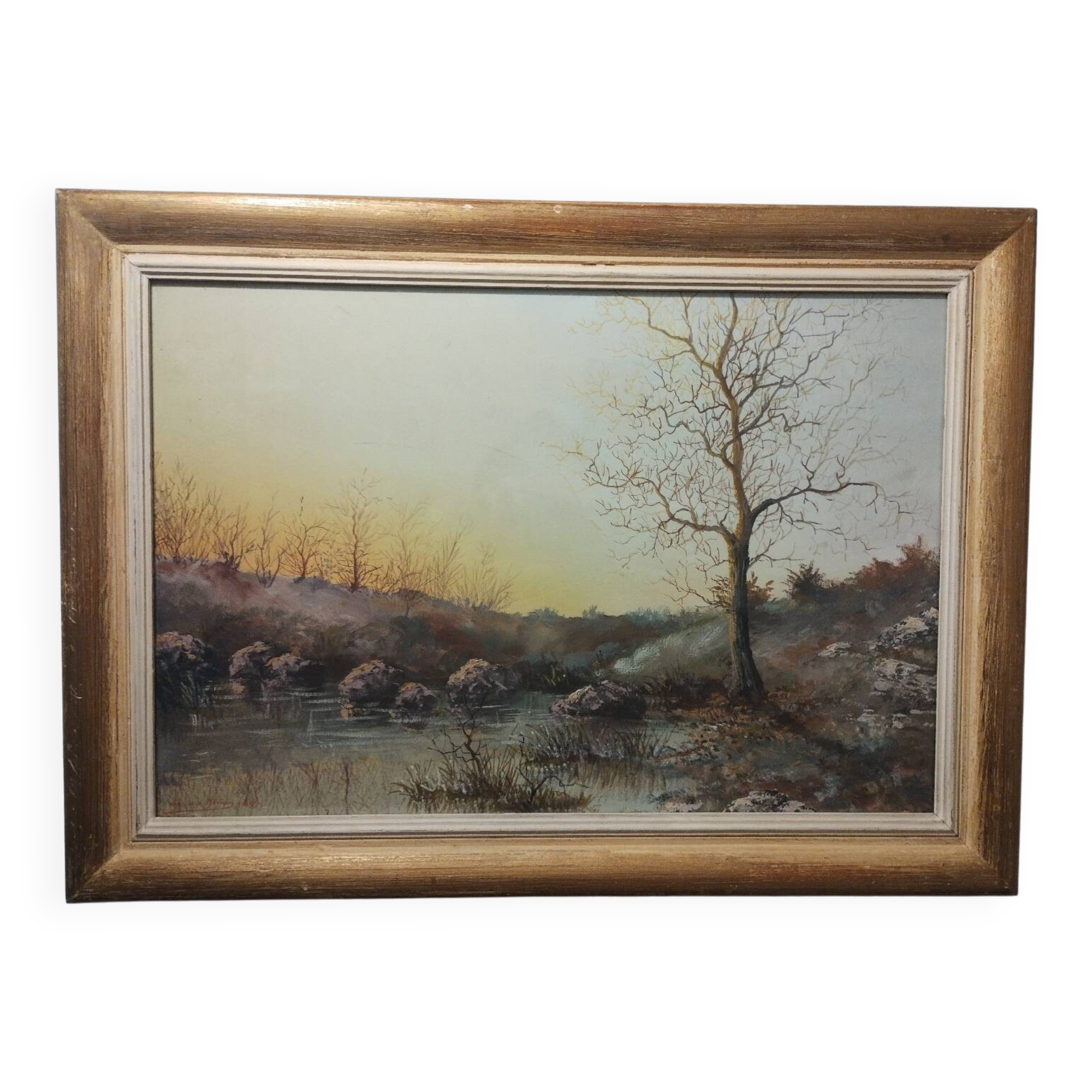 Painting signed by Aristide Benon