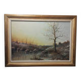 Painting signed Aristide Benon