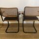 Paire de fauteuils rénovés type Breuer B64