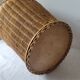 Wicker wastebasket
