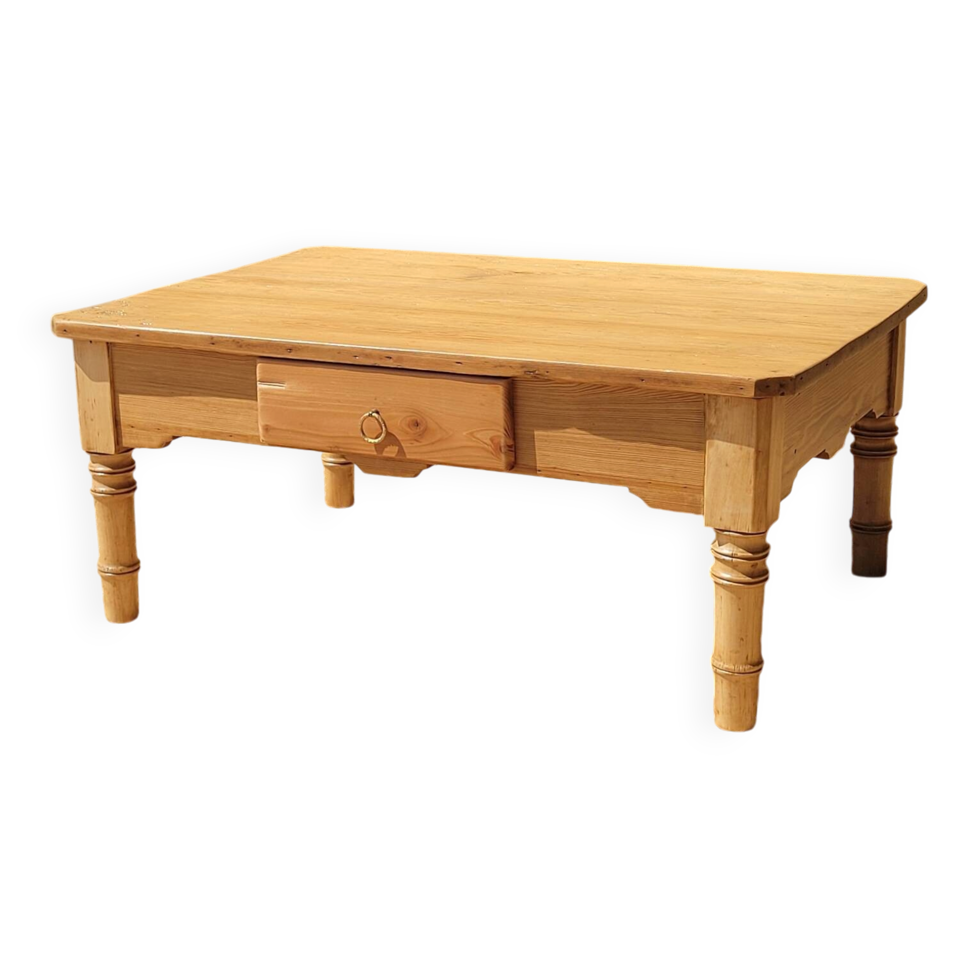 Bamboo coffee table - refurbished - unique piece