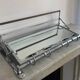 Vintage coat rack, beveled mirror and chrome, art deco